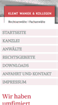 Mobile Screenshot of krw-kanzlei.de